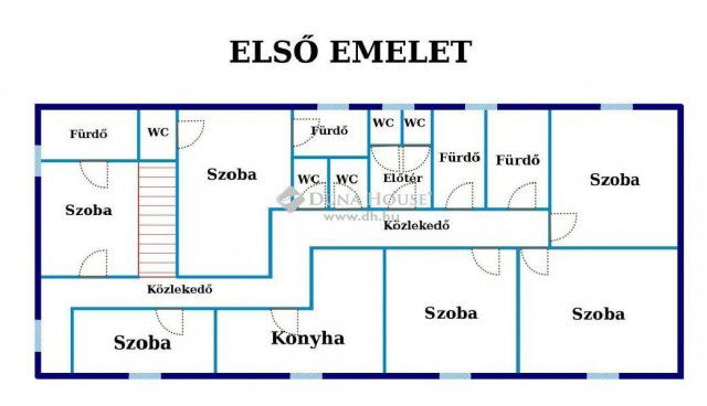Eladó sorház, Mikepércsen 700 M Ft, 45 szobás