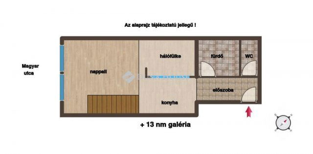 Eladó téglalakás, Budapesten, V. kerületben 129.9 M Ft, 1 szobás