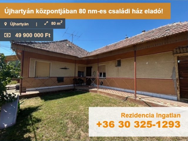 Eladó családi ház, Újhartyánon 49.9 M Ft, 3 szobás
