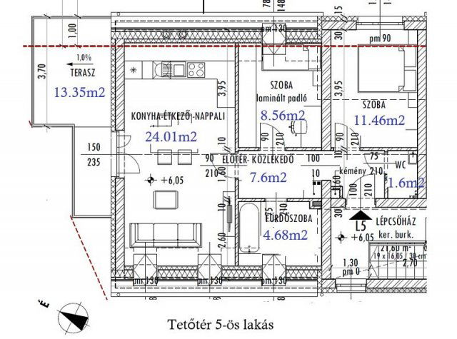 Eladó téglalakás, Érden 78.9 M Ft, 3 szobás