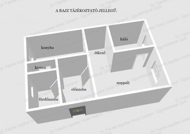 Eladó téglalakás, Győrött 51 M Ft, 1+1 szobás