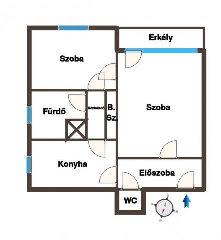 Eladó téglalakás, Zalaegerszegen 31.5 M Ft, 1+1 szobás