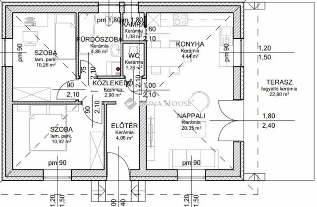 Eladó nyaraló, Ráckevén 70 M Ft, 3 szobás
