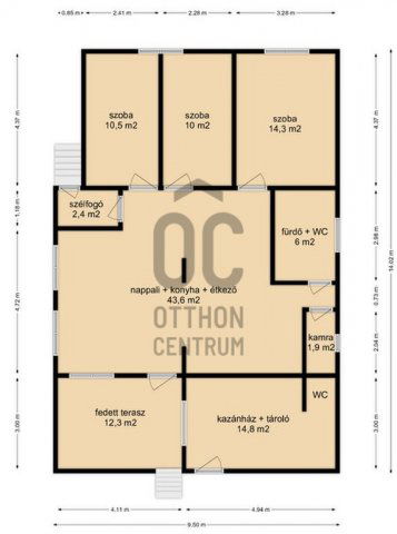 Eladó családi ház, Bakon 42.5 M Ft, 4 szobás