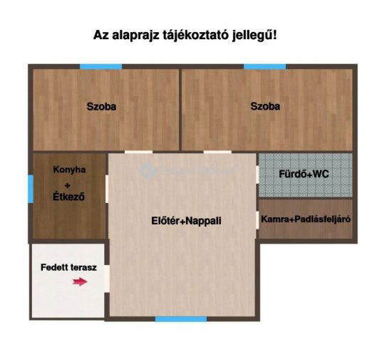 Eladó családi ház, Csornán 43.9 M Ft, 2 szobás