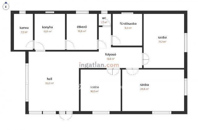 Eladó családi ház, Kompolton 27 M Ft, 4 szobás
