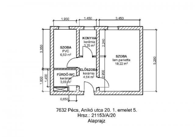 Eladó téglalakás, Pécsett 29.96 M Ft, 1+1 szobás