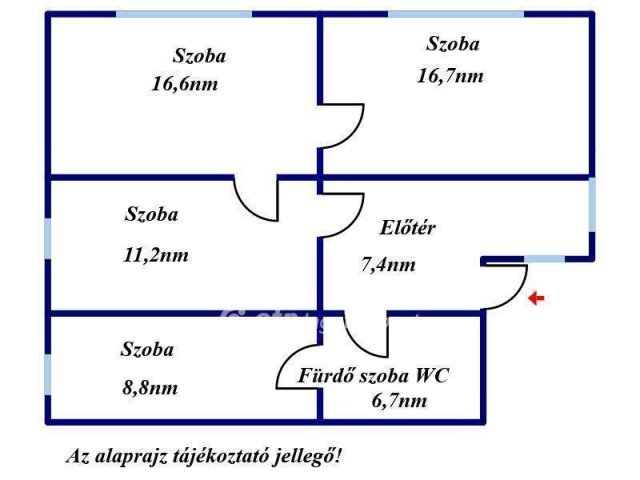 Eladó családi ház, Jánoshidán 5.8 M Ft, 2+2 szobás