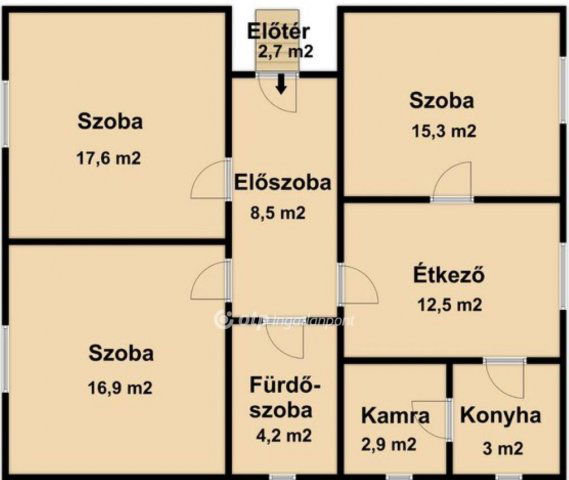 Eladó családi ház, Monostorpályin 39.999 M Ft, 3 szobás
