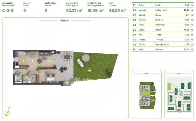 Eladó téglalakás, Balatonszemesen 124.04 M Ft, 2 szobás