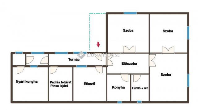 Eladó családi ház, Dányon, Petőfi utcában 44.4 M Ft, 3 szobás