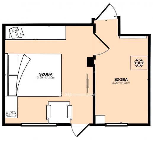 Eladó nyaraló, Pátkán 34.9 M Ft, 3 szobás