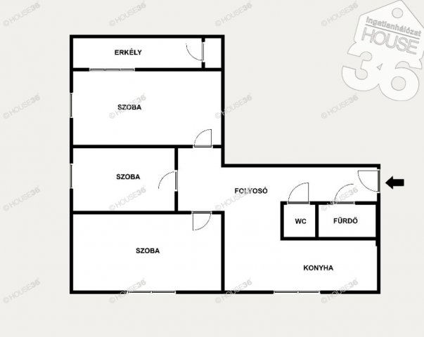 Eladó panellakás, Kecskeméten 48.9 M Ft, 3 szobás