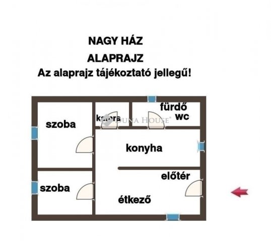 Eladó családi ház, Gyálon 44.9 M Ft, 3 szobás