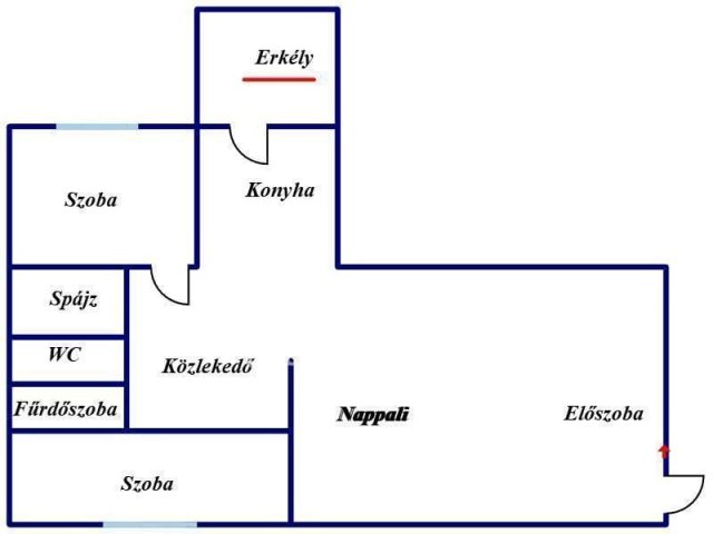 Eladó téglalakás, Nyíregyházán 59 M Ft, 3 szobás