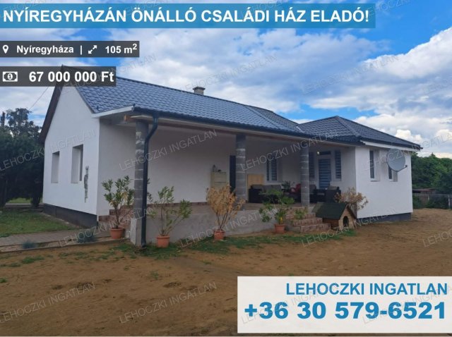 Eladó családi ház, Nyíregyházán 67 M Ft, 3 szobás