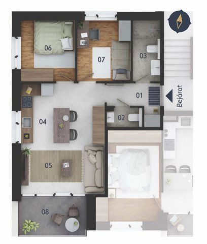 Eladó téglalakás, Pécsett 62.13 M Ft, 3 szobás