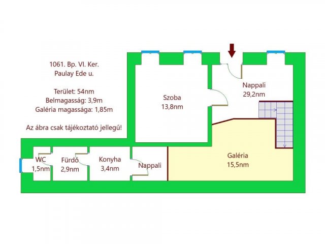 Kiadó téglalakás, albérlet, VI. kerületben, Paulay Ede utcában