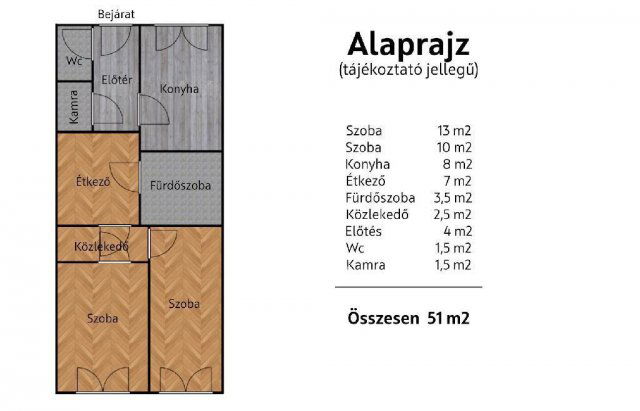 Eladó téglalakás, Győrött 41.9 M Ft, 2 szobás