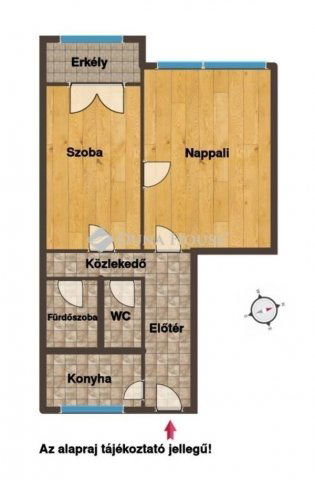 Eladó panellakás, Budapesten, IX. kerületben 54.5 M Ft, 2 szobás