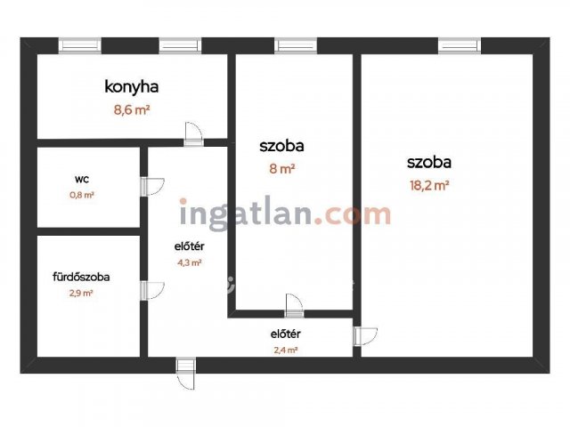 Eladó panellakás, Dunaújvárosban 30 M Ft, 1+1 szobás