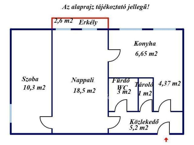 Eladó téglalakás, Kecskeméten 37.75 M Ft, 1+1 szobás