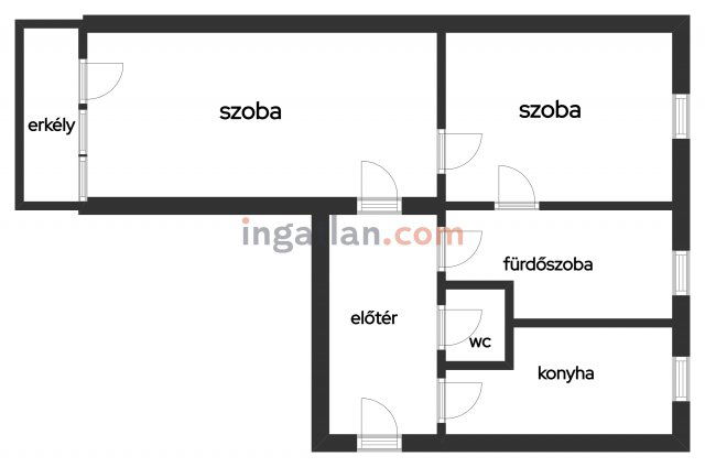 Eladó téglalakás, Szombathelyen 44.9 M Ft, 2 szobás