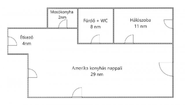 Eladó téglalakás, Egerben 48.9 M Ft, 2 szobás