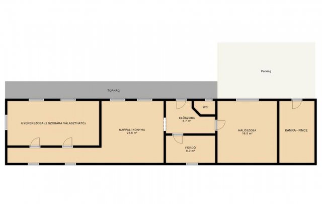 Eladó családi ház, Markazon 52 M Ft, 3 szobás