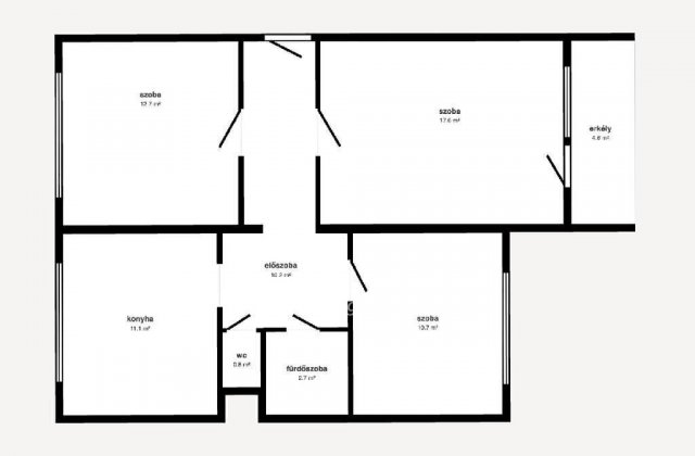 Eladó téglalakás, Nyírbátorban 37.5 M Ft, 1+2 szobás
