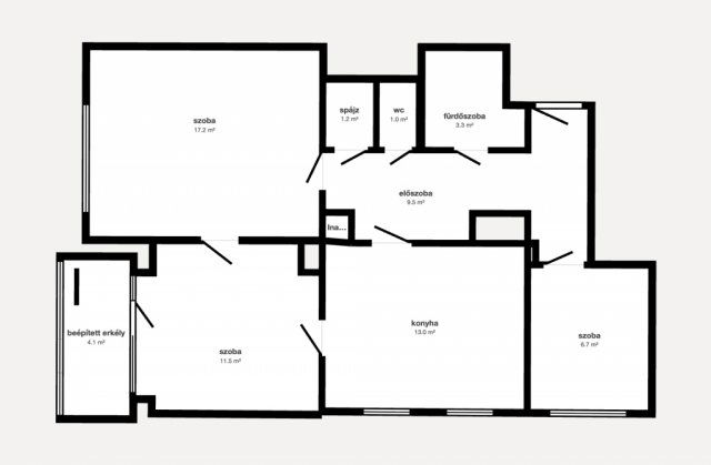 Eladó téglalakás, Edelényben 35 M Ft, 2 szobás