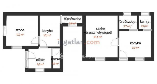 Eladó családi ház, Hajdúszoboszlón 33.9 M Ft, 2 szobás