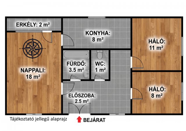 Eladó panellakás, Budapesten, XI. kerületben 82.9 M Ft, 3 szobás