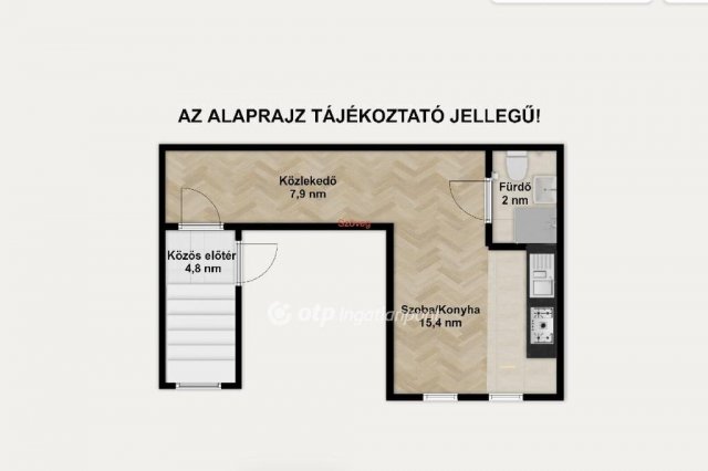 Eladó téglalakás, Budapesten, XIII. kerületben 27 M Ft, 1 szobás