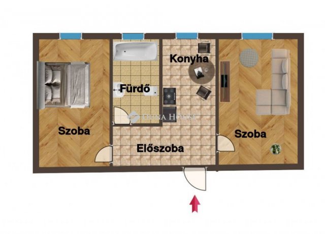 Eladó téglalakás, Kőszegen 41.9 M Ft, 2 szobás