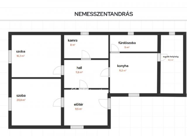Eladó családi ház, Nemesszentandráson 25 M Ft, 2 szobás
