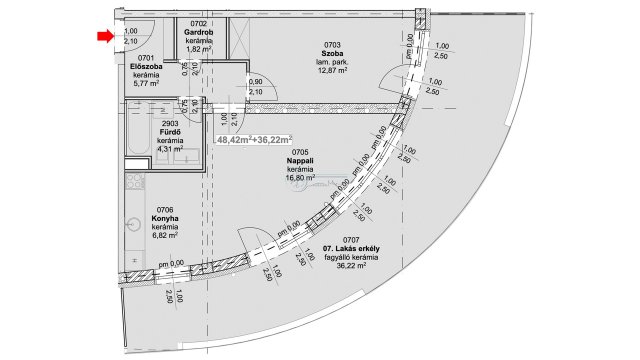 Eladó téglalakás, Szegeden 92.4 M Ft, 3 szobás