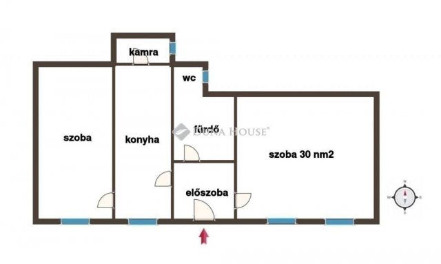 Eladó téglalakás, Budapesten, VIII. kerületben 89 M Ft, 2 szobás