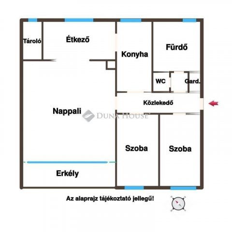 Eladó téglalakás, Szentendrén 76 M Ft, 3 szobás