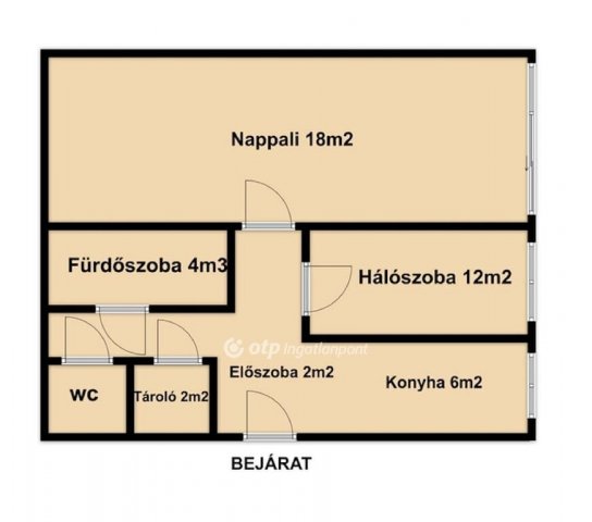 Eladó téglalakás, Budapesten, XXI. kerületben 65 M Ft, 2 szobás