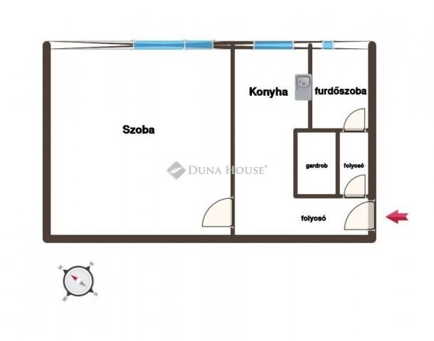 Eladó téglalakás, Kecskeméten 35 M Ft, 1 szobás