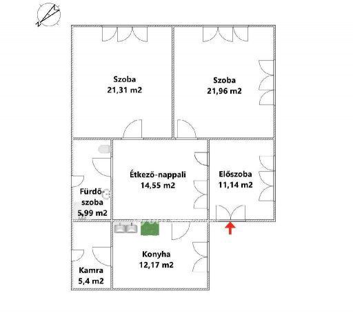 Eladó családi ház, Feldebrőn 11.7 M Ft, 2 szobás