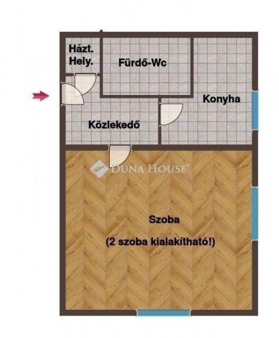 Eladó téglalakás, Pécsett 37.9 M Ft, 1 szobás