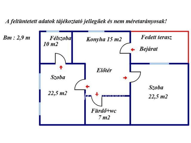 Eladó családi ház, Balassagyarmaton 16.9 M Ft, 2+1 szobás