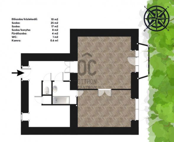 Eladó téglalakás, Budapesten, VI. kerületben 75.9 M Ft, 2 szobás