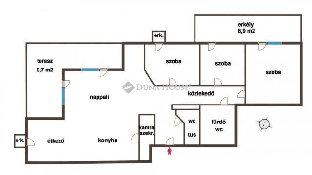 Eladó téglalakás, Kecskeméten 83.9 M Ft, 4 szobás