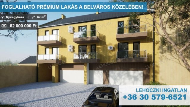 Eladó téglalakás, Nyíregyházán 62.02 M Ft, 3 szobás