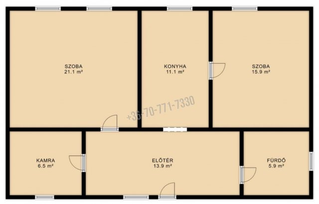 Eladó családi ház, Jánoshidán, Fő utcában 22.5 M Ft, 2 szobás