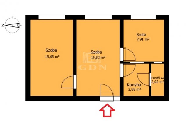 Eladó iroda, Miskolcon 22.1 M Ft, 2+1 szobás