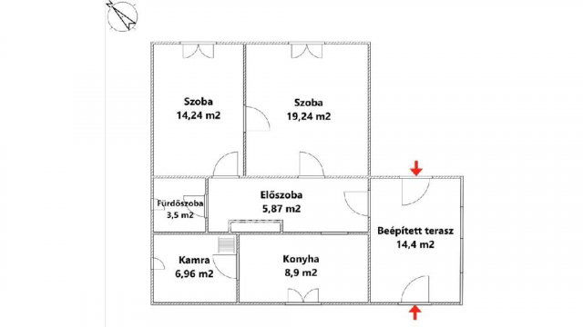 Eladó családi ház, Dormándon 28 M Ft, 2 szobás
